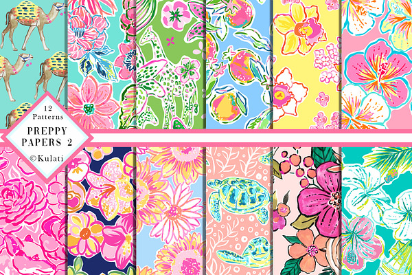 Mixed Preppy Seamless Patterns