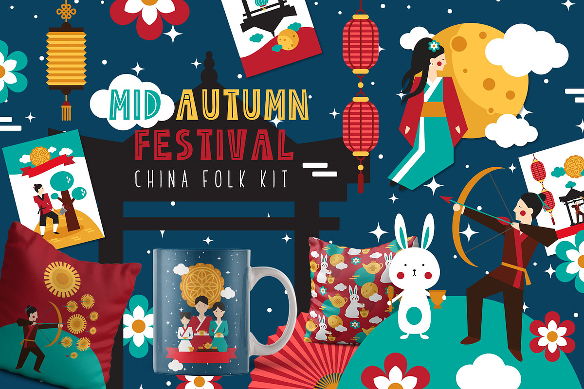 Mid Autumn Festival - China folk kit in Illustrations - product preview 8