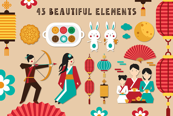 Mid Autumn Festival - China folk kit in Illustrations - product preview 1