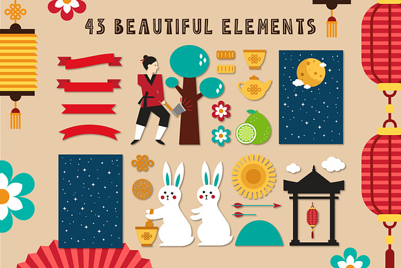 Mid Autumn Festival - China folk kit in Illustrations - product preview 2