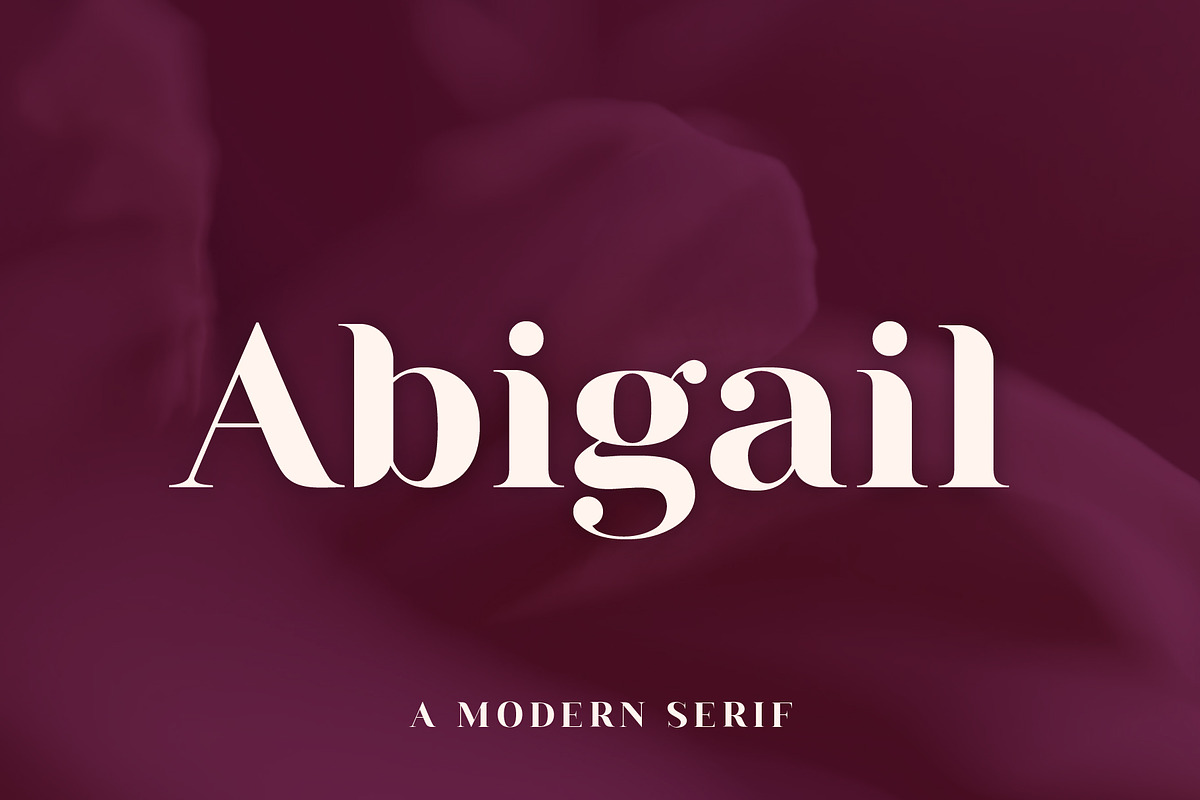 Abigail | A Modern Serif in Serif Fonts - product preview 8