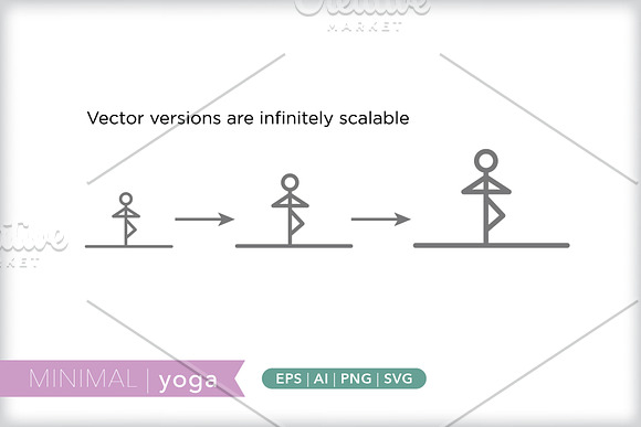 Minimal yoga icons in Dog Icons - product preview 3