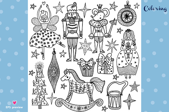 Nutcracker. Christmas story. in Patterns - product preview 21