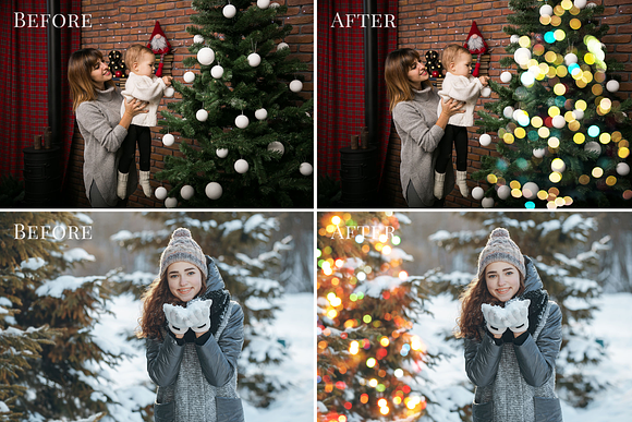 Christmas Trees photo overlays in Add-Ons - product preview 3