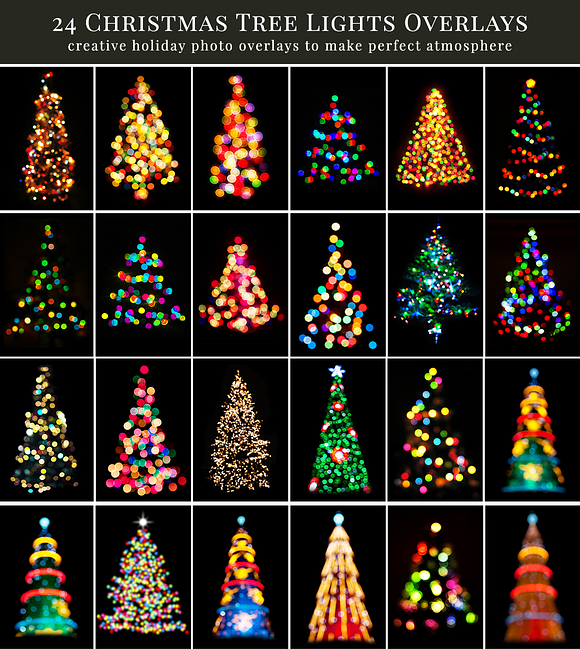 Christmas Trees photo overlays in Add-Ons - product preview 4