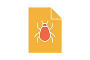 Bug report glyph color icon