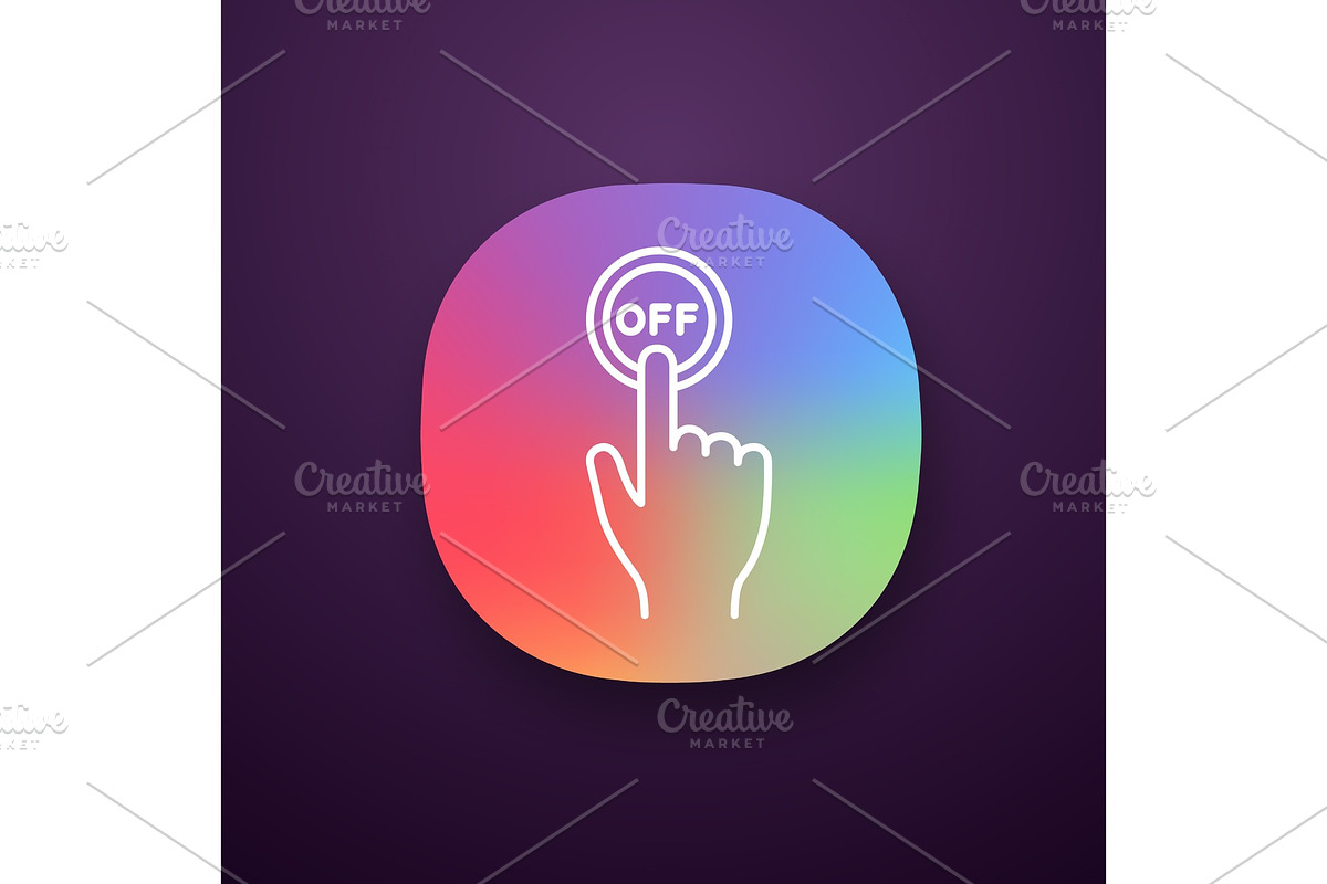 Turn off button click app icon in Icons - product preview 8