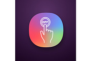 Turn off button click app icon
