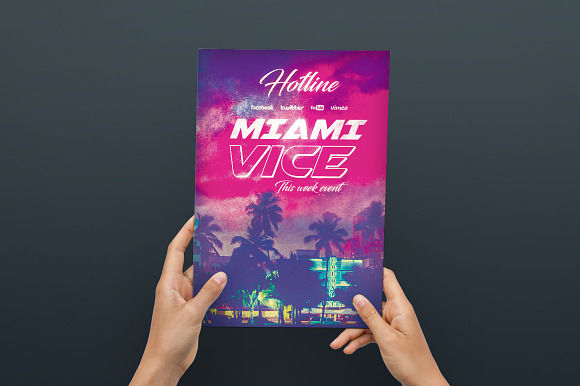 Miami Vice - Flyer / Poster in Flyer Templates - product preview 4