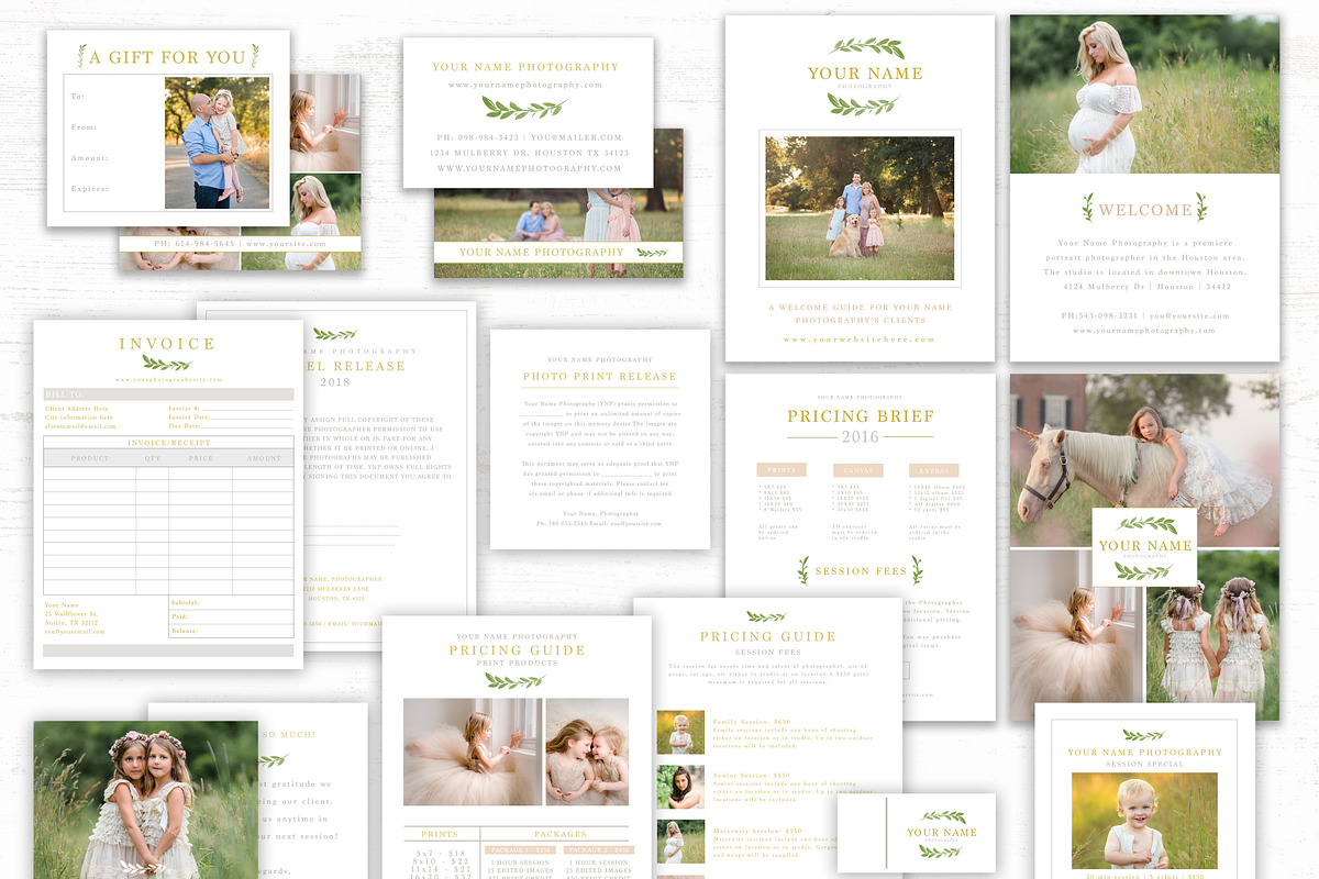 Photography Marketing Kit Templates in Templates - product preview 8