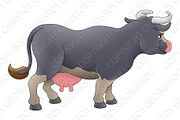 Cow Animal Cartoon Character