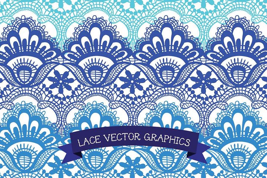 Vector Lace Border Clip Art