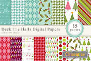 Deck the Halls Digital Paper