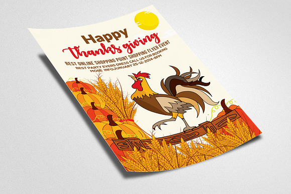 Thanksgiving Psd Flyer Templates in Flyer Templates - product preview 1