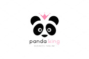 Panda King Logo Design