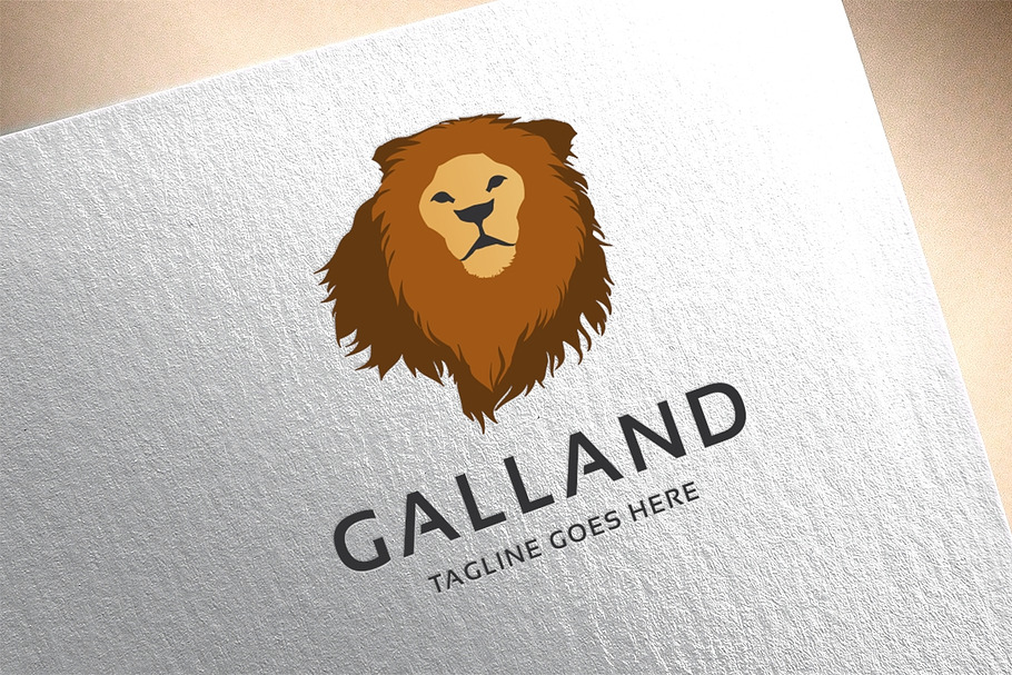 Galland Lion Logo in Logo Templates - product preview 8