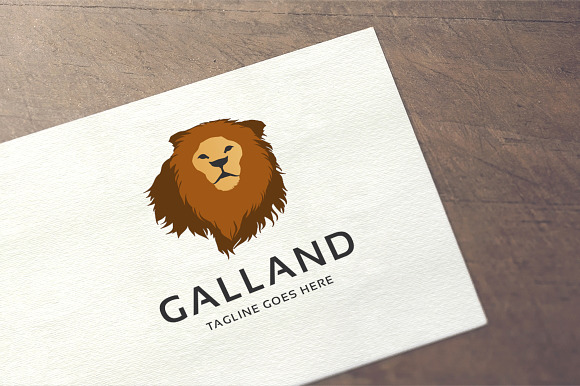 Galland Lion Logo in Logo Templates - product preview 3