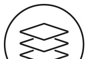 Layers stroke icon, logo