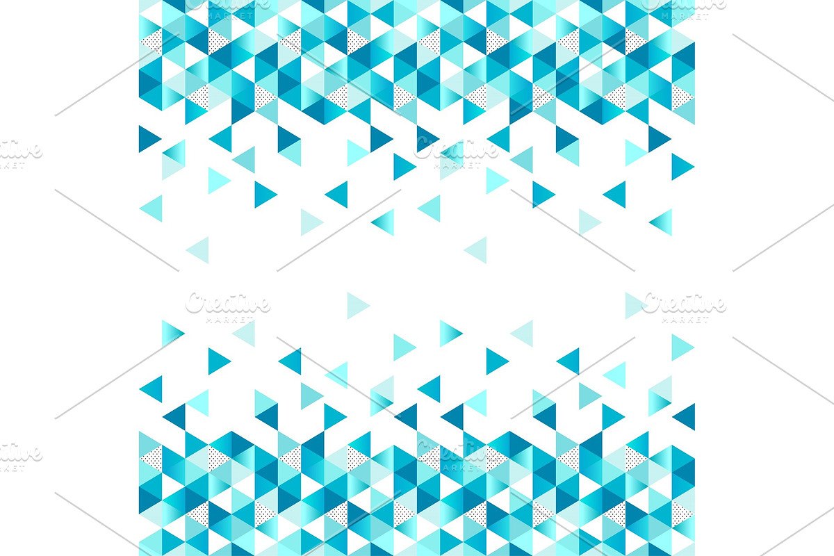 Geometric Winter Seamless border in Illustrations - product preview 8