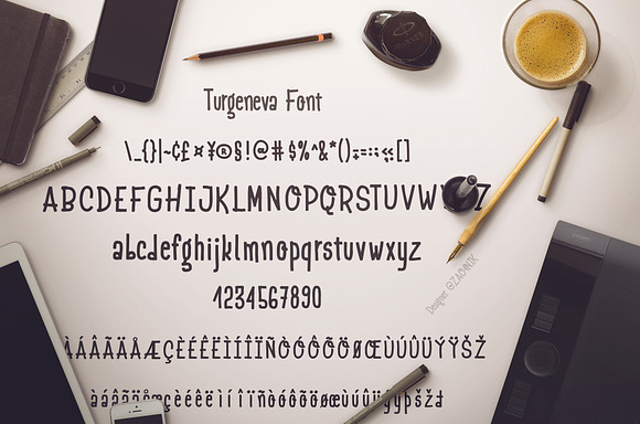 Turgeneva Handdrawn Font in Display Fonts - product preview 1