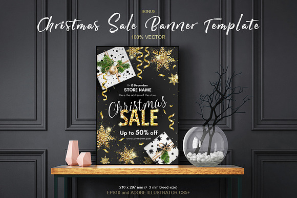 Christmas Packaging. MockUp Set. in Illustrations - product preview 5