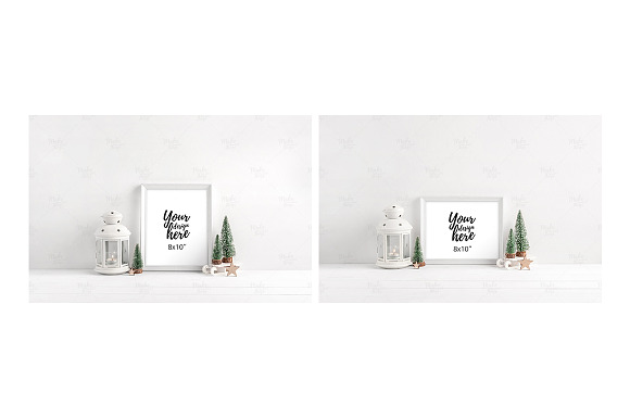 Bundle / Christmas frame mockups in Print Mockups - product preview 4