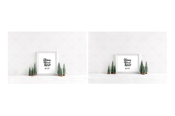 Bundle / Christmas frame mockups in Print Mockups - product preview 7
