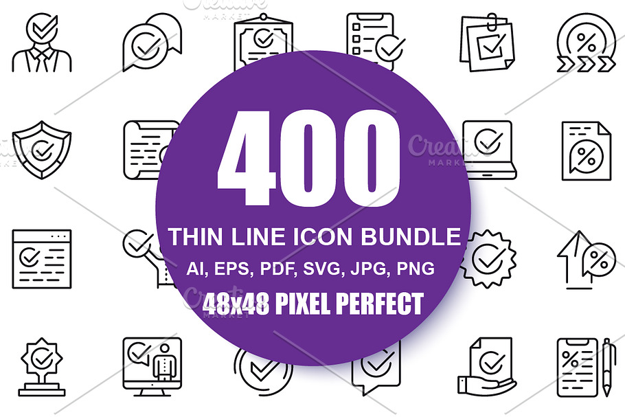 Thin Line Web Icons in Icons - product preview 8