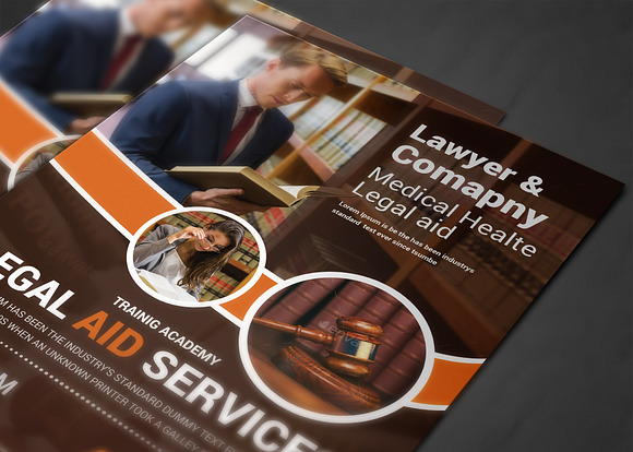 Lawyer Firm Business Flyer Template in Flyer Templates - product preview 3