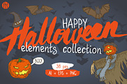 Happy Halloween Elements Collection