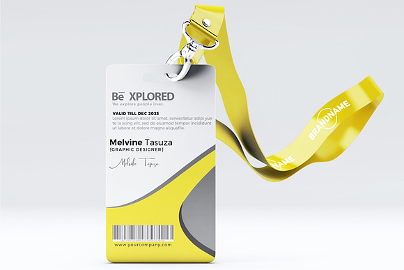 ID Card Psd Template 08 in Stationery Templates - product preview 1