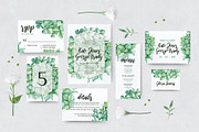 Green Hydrangea Wedding Set