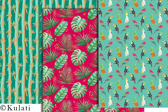 Tropical Bird Patterns Papers in Patterns - product preview 2