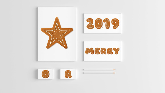 Christmas Cookies Alphabet [Vector] in Christmas Fonts - product preview 6