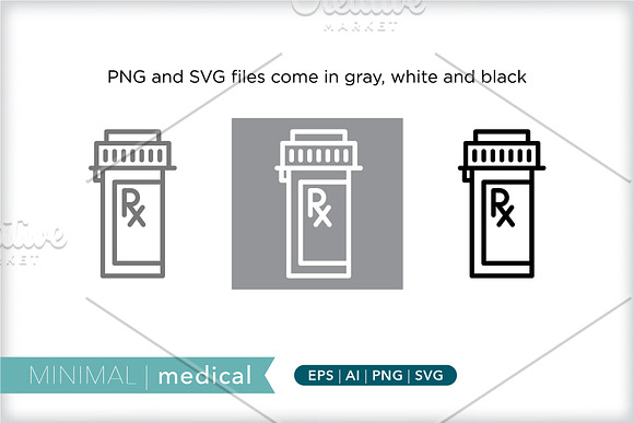 Minimal medical icons in Graphics - product preview 1