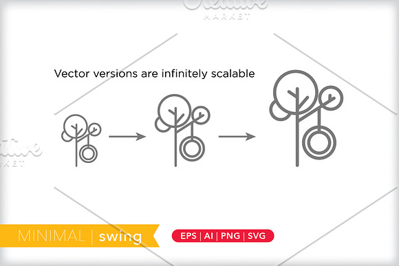 Minimal swing icons in Graphics - product preview 3