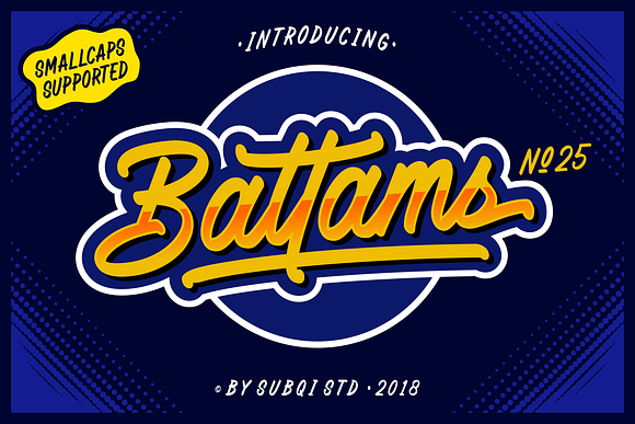 Battams No 25 Pro in Script Fonts - product preview 2