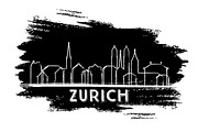 Zurich Switzerland City Skyline 