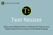 Text Resizer Adobe Muse Widget