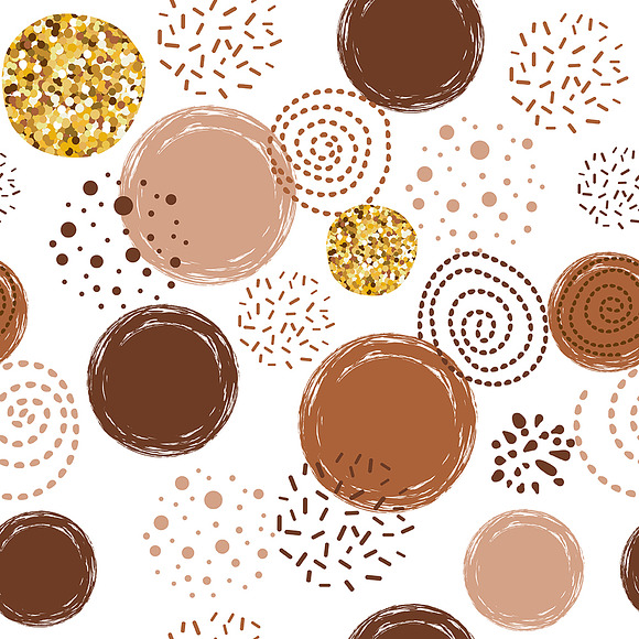 4 seamless coffee patterns. Digital. in Patterns - product preview 1