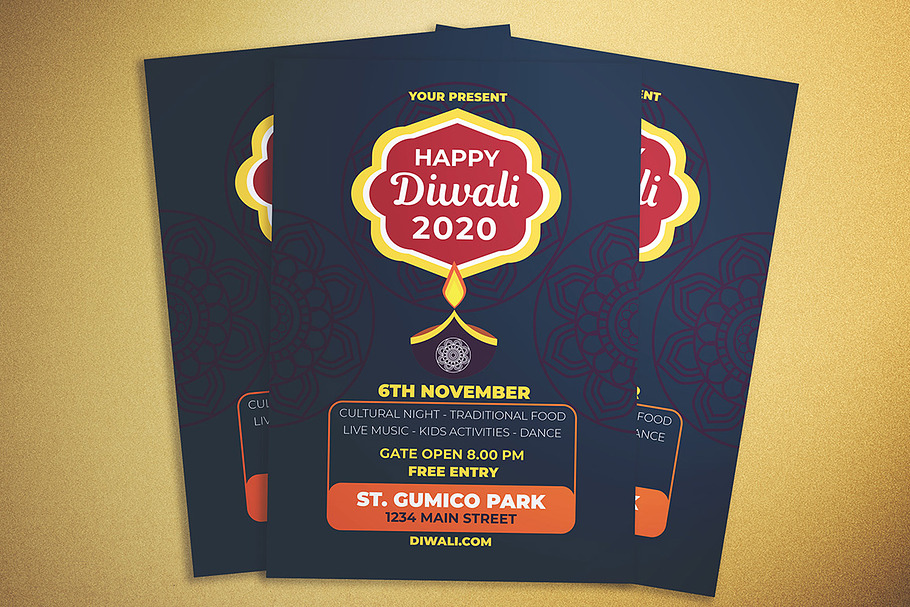 Happy Diwali Flyer in Flyer Templates - product preview 8
