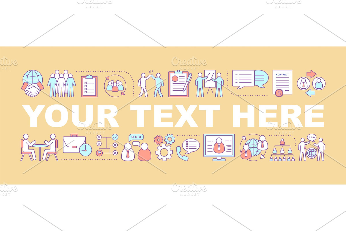 Collaboration word concepts banner in Product Mockups - product preview 8