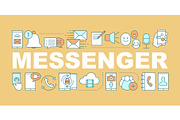 Messenger word concepts banner