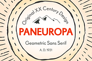 RP Paneuropa - retro geometric sans