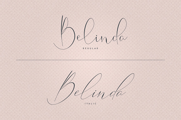 Belinda Script - Regular and Italic in Italic Fonts - product preview 1