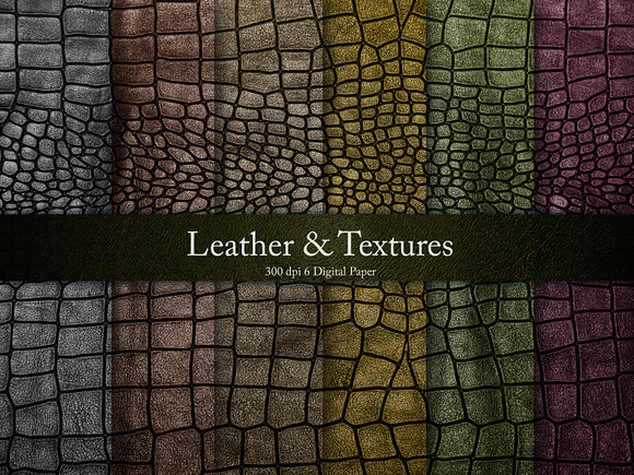 Leather Textures - BUNDLE in Textures - product preview 1