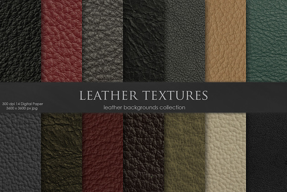 Leather Textures - BUNDLE in Textures - product preview 6