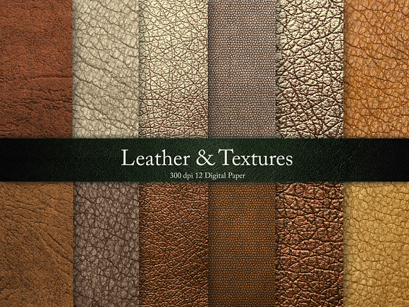 Leather Textures - BUNDLE in Textures - product preview 11
