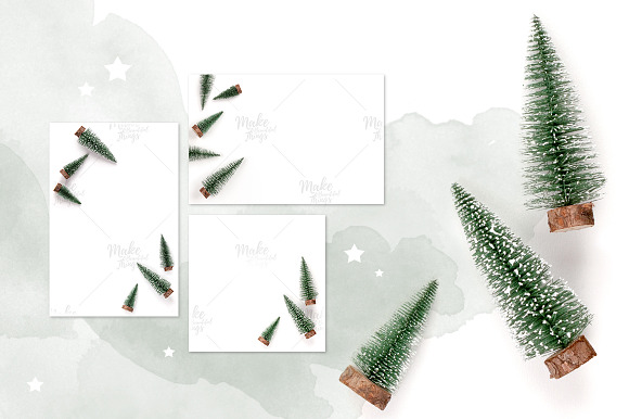 Bundle / Christmas trees  in Product Mockups - product preview 4