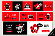 Black friday. Sale. Online shopping